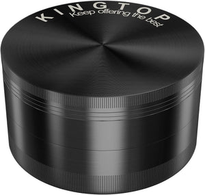 KINGTOP Grinder, Large 3" Spice Grinder (Black)