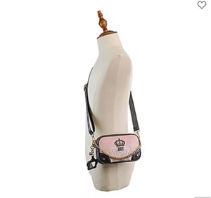 Juicy By Juicy Couture Velour Gift Box Set Crossbody Bag Pink