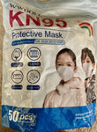 Disposable Face Mask 50 Pcs Gray 5-Ply Protection for Kids WWDOLL KN95 Children