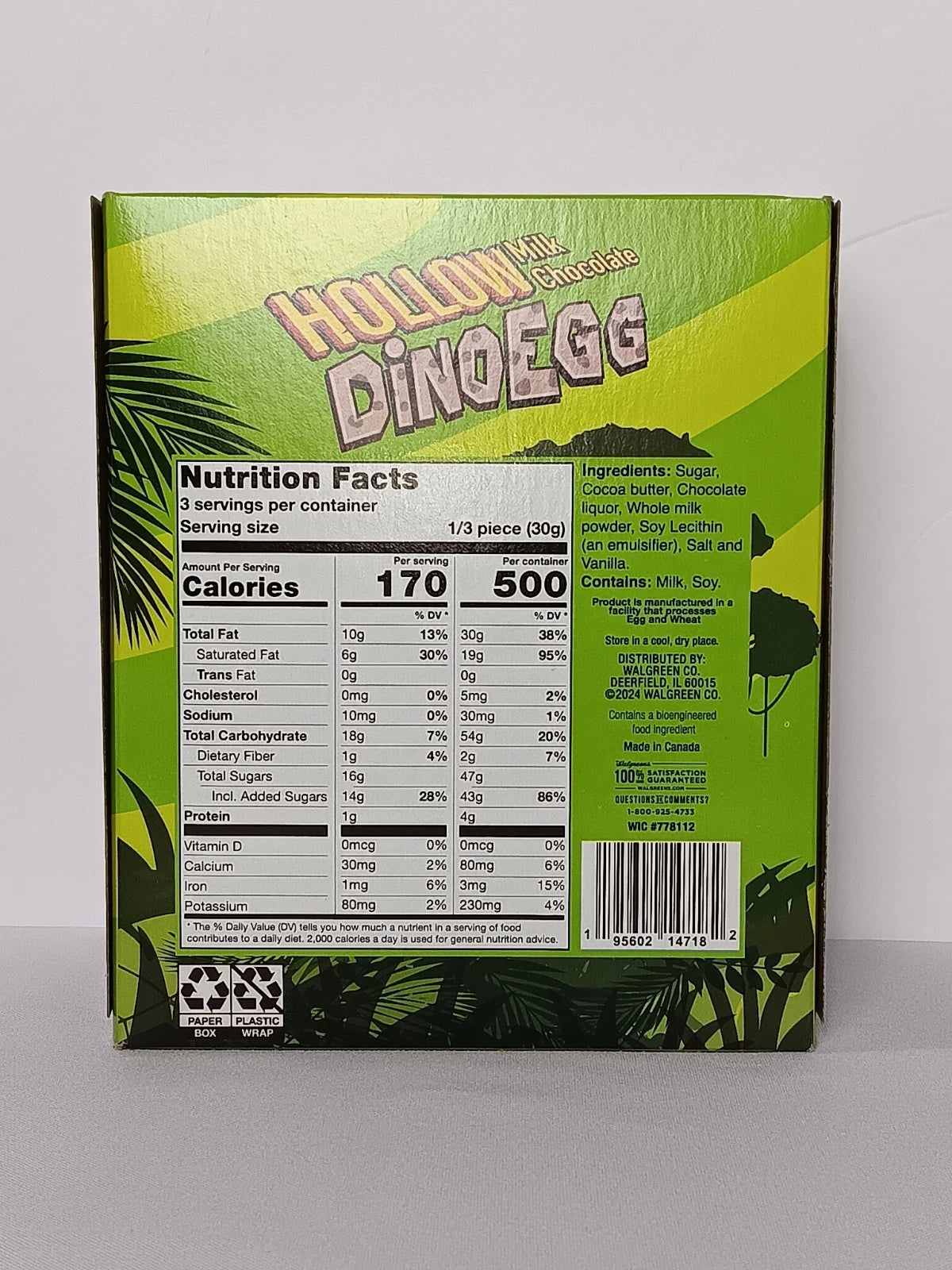 Hollow Milk Chocolate Dino Egg (Best By: 03/2026)