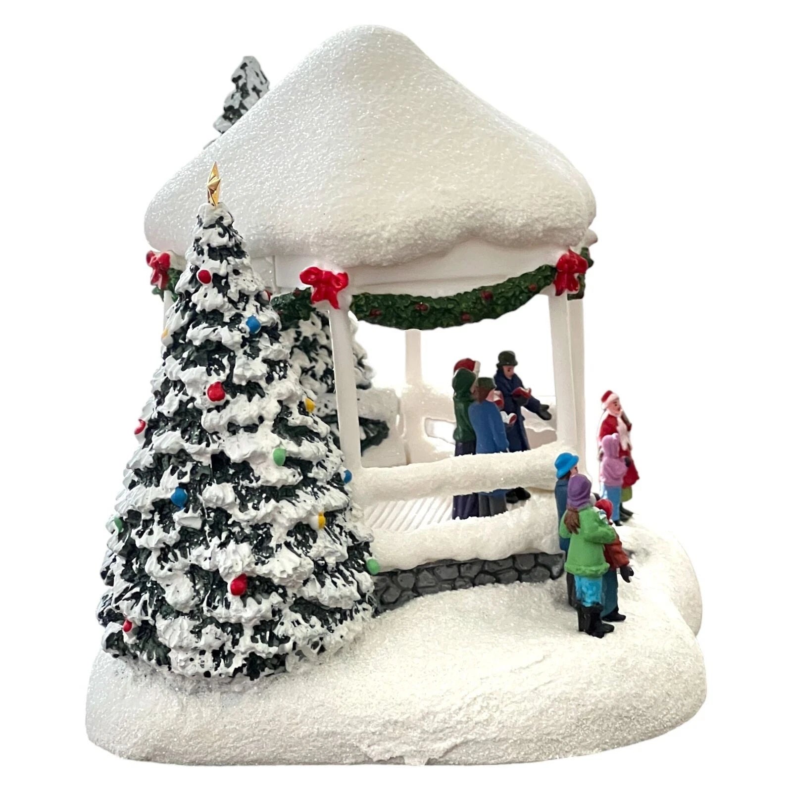 Thomas Kinkade Sweet Sounds of Christmas Lighted Gazebo 2023 Teleflora