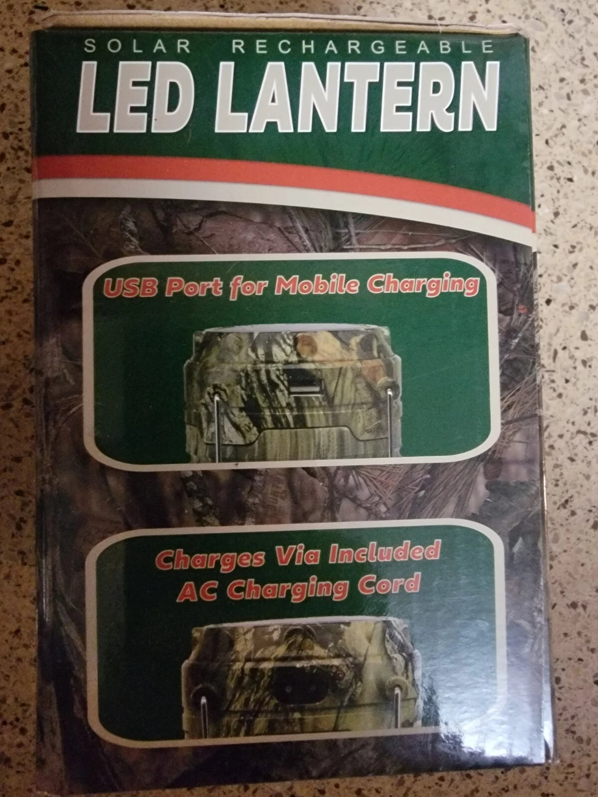 LED Solar Rechargeable Pop Up Camping Lantern