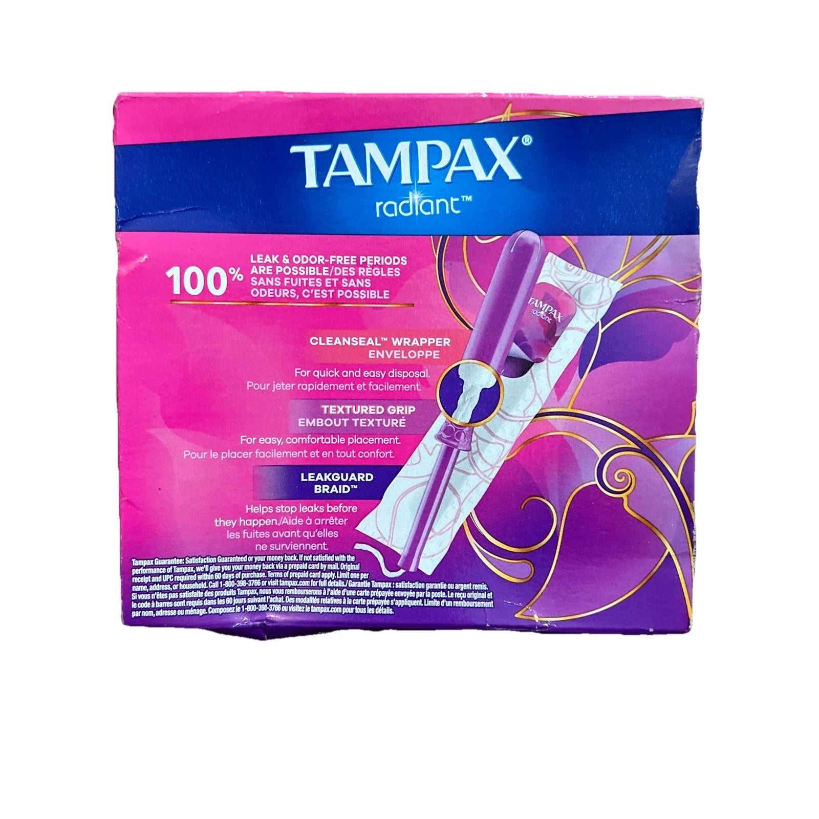 Radiant Tampons | Unscented | 26 Count | 12 Light & 14 Regular