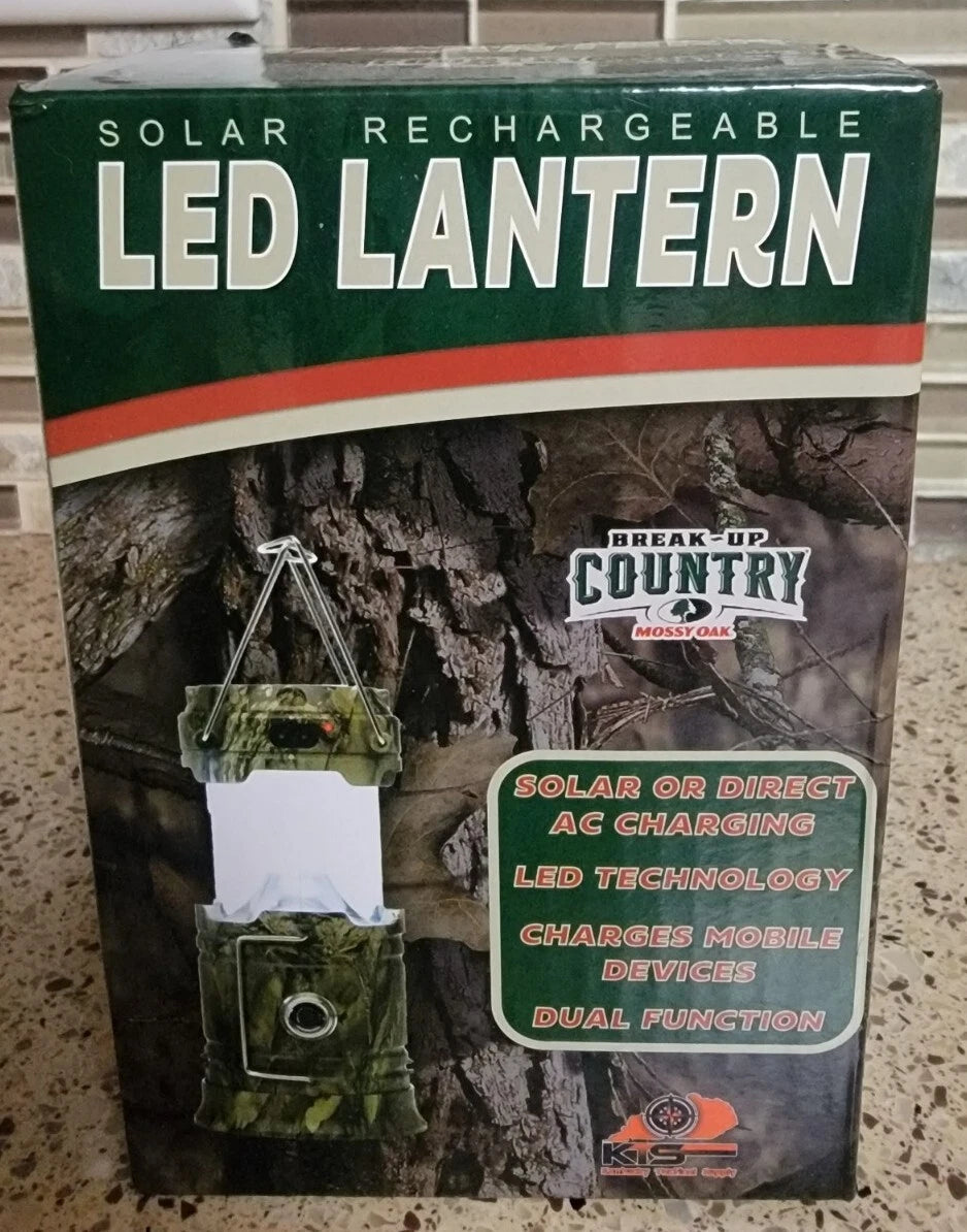 LED Solar Rechargeable Pop Up Camping Lantern