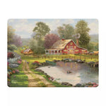 THOMAS KINKADE - RED BARD Tempered Glass Cutting Board