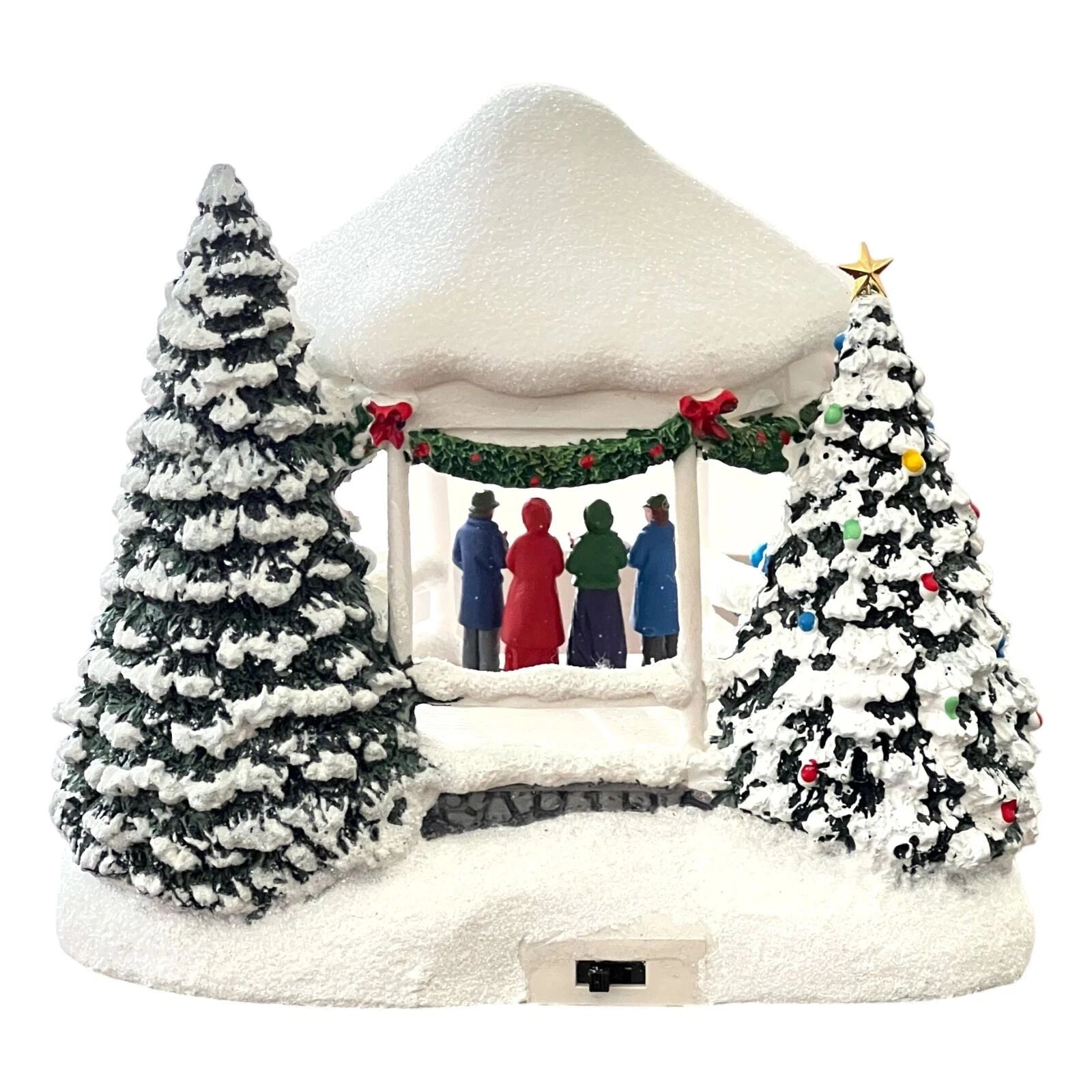 Thomas Kinkade Sweet Sounds of Christmas Lighted Gazebo 2023 Teleflora