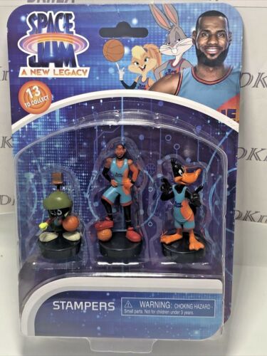 Assorted 3 character space jam Stamper Figurines