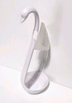 White Plastic swan soup ladle