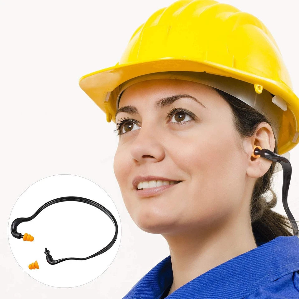 Banded Earplugs for Shooting Range Band Ear Plugs 4 Count (Pack of 1), Black