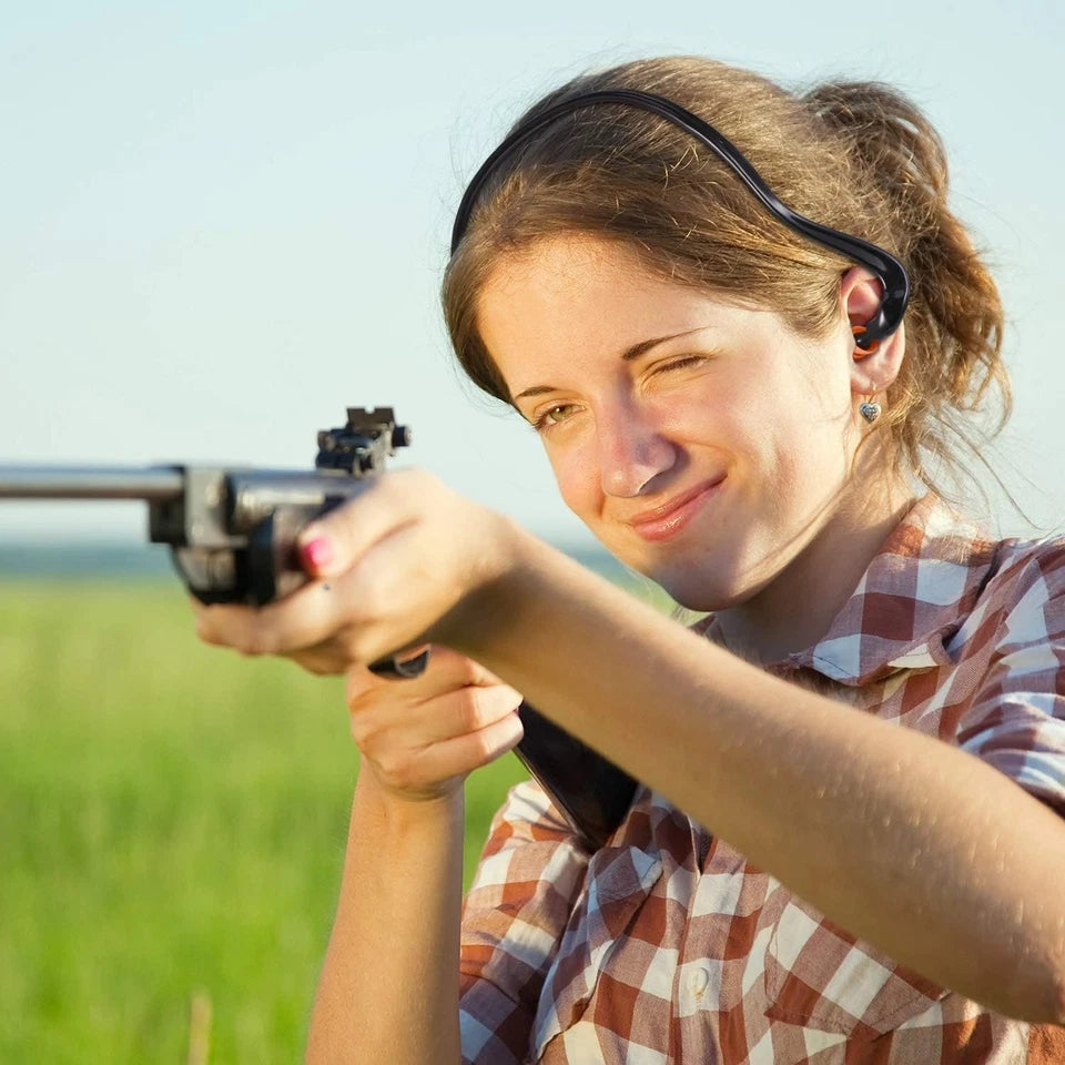 Banded Earplugs for Shooting Range Band Ear Plugs 4 Count (Pack of 1), Black