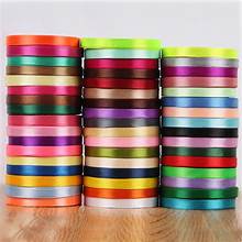 Double Satin Ribbon 7 mm 10 mm 15 mm 25 mm Wide Thin Ribbon Christmas Gift Ribbon Wrapping Crafts Bow Making