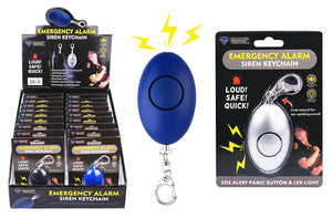 EMERGENCY SIREN KEYCHAIN WITH LED LIGHT
