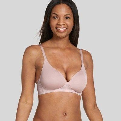LS- Jockey Generation Women's Forever Fit Soft T-Shirt Bra - Pink Haze M