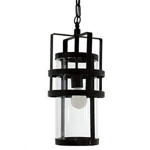 Renaissance 2000 Industrial Chandelier Rustic Black Metal 8.15x8.15x59