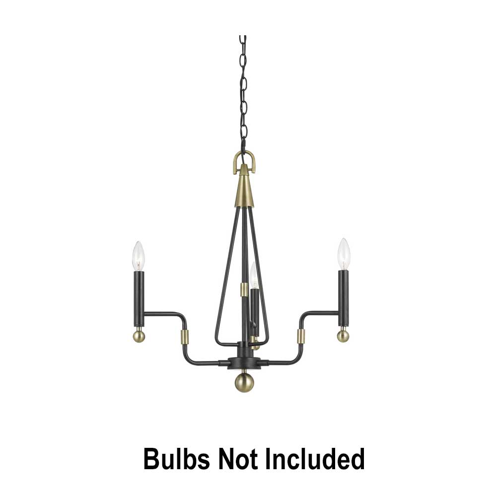 Cal Lighting Baxley Chandelier 3 x 60W Metal