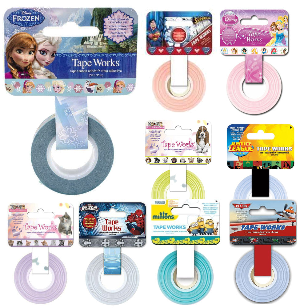 Tape Works Licensed Decorative Tape .625" x 50' Roll