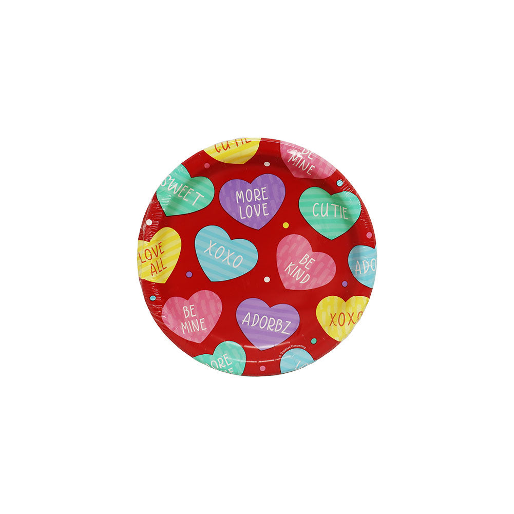 Valentine Expressions Paper Lunch Plates 8CT 6-7/8"