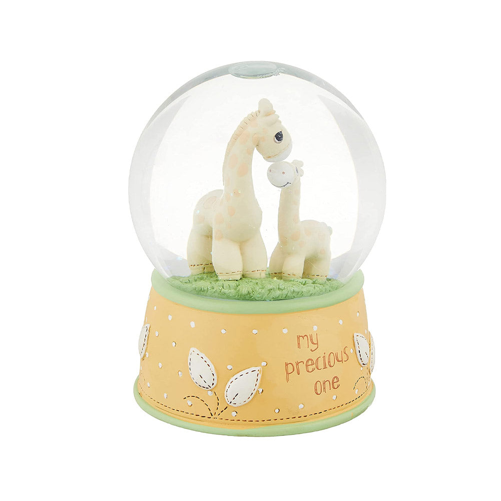 Precious Moments Giraffe Previous One Snow Globe Plays Brahms Lullaby 3.94x6H
