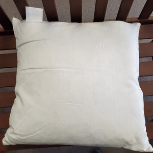Marlo Lorenz Egret Silver Gina Metallic Woven 22x22 Pillow w/Zipper Poly/Cotton