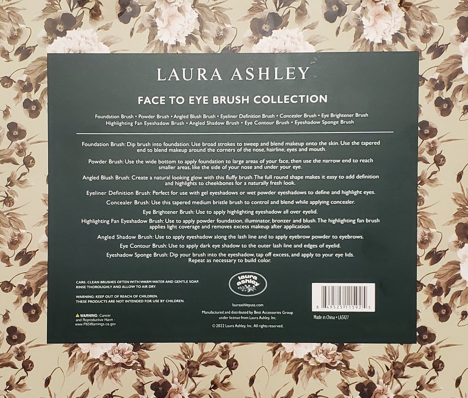 Laura Ashley Face to Eye Brush Collection