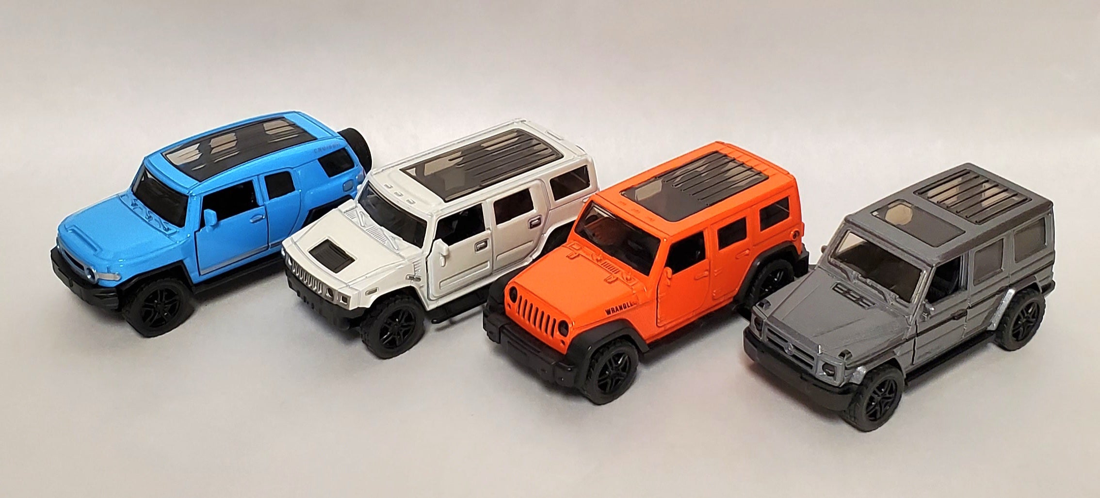 Die Cast Pull Back Vehicles with Lights and Sound - Police, Fire, Airplane, Bus, SUV