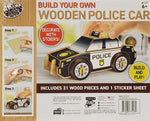 Build your own Wooden Police Car 3d Puzzle