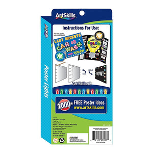 ArtSkills Poster Lights 20 Lights Multi-Colors w/Punch Tool