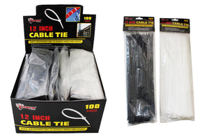 CABLE TIES (100 PC) (12")