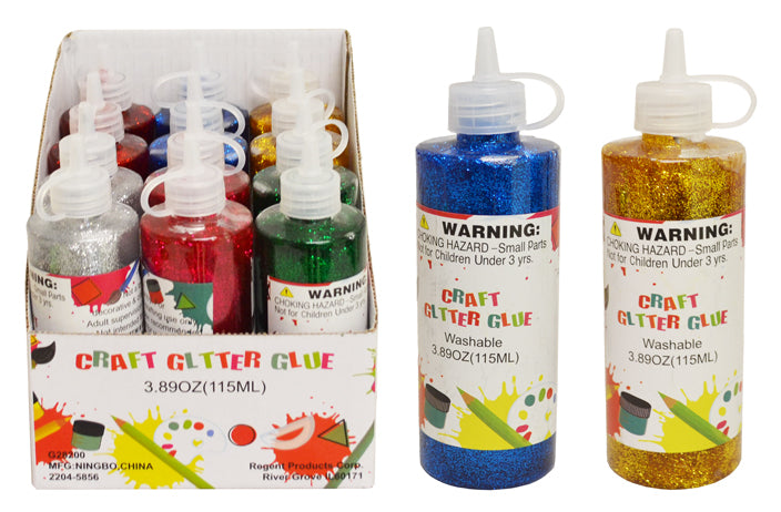 CRAFT GLITTER GLUE (WASHABLE) (3.89 OZ.)