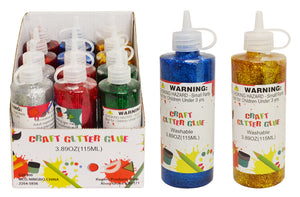 CRAFT GLITTER GLUE (WASHABLE) (3.89 OZ.)