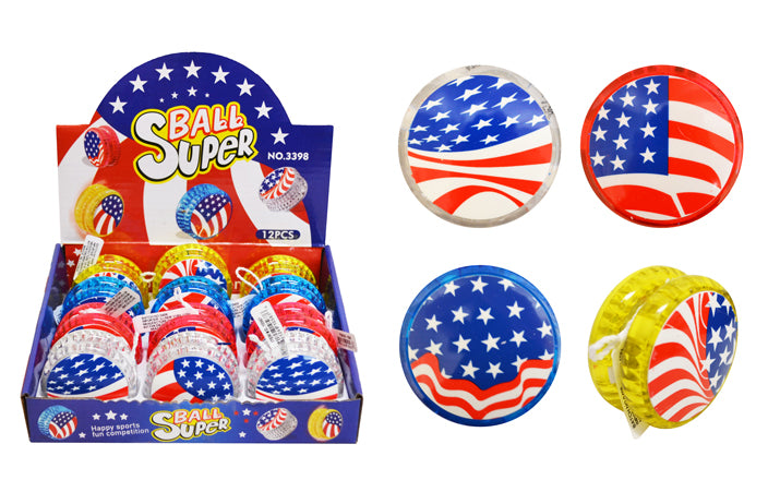 FLASHING YO-YO (USA FLAG)