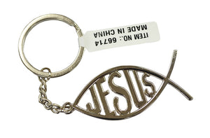 JESUS FISH KEYCHAIN