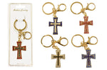 RHINESTONE KEYCHAIN (CROSS)