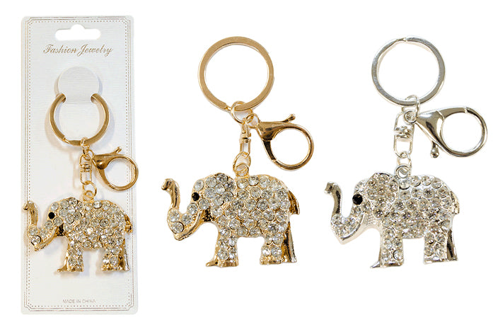 RHINESTONE KEYCHAIN (ELEPHANT)