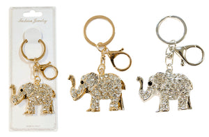 RHINESTONE KEYCHAIN (ELEPHANT)