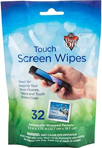 Dust-Off, Electronics Touch Screen Wipes - 32 / Pack, Blue