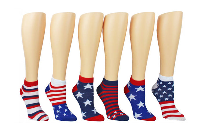 1 Pair of LADIES LOW-CUT SOCKS Assorted (USA)