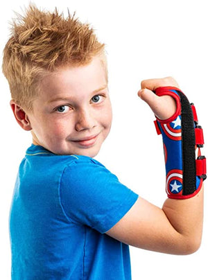DonJoy Advantage Comfort Wrist Brace for Youth/Kids Featuring Marvels Captain America or Spider-Man