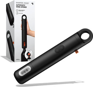 SHARPER IMAGE Automatic Wine Bottle Opener Included Foil Cutter, Battery Operated