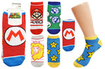 LICENSED ANKLE SOCKS (5 PR) (SUPER MARIO™ RED)