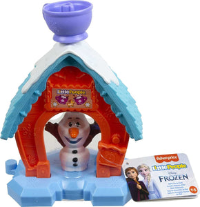 Little People – Disney Frozen Olaf'S Cocoa Cafe Playset with Snowman Figure