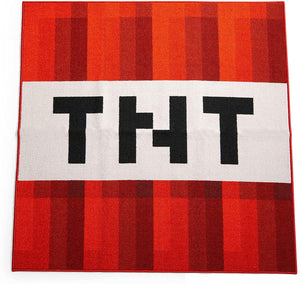 Minecraft Red TNT Block Square Area Rug 52 x 52 Inches