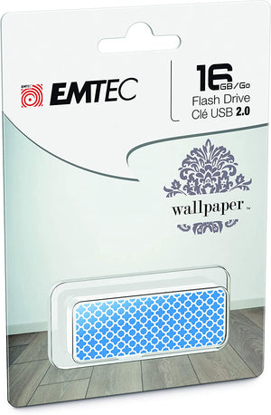 Emtec M700 Wallpaper Flash Drive, 16GB (Choose your Color)
