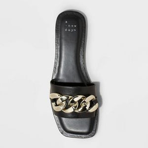Women's Viv Chain Slide Sandals - A New Day