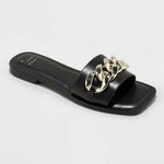 Women's Viv Chain Slide Sandals - A New Day