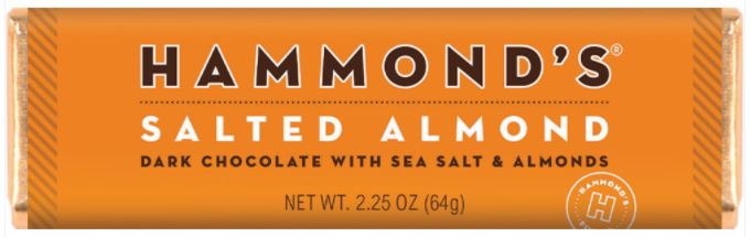 Hammond's Gourmet Chocolate Candy Bars 2.25 oz (Many different flavors)