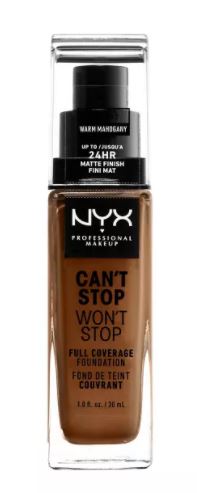 NYX Professional Makeup Can't Stop Won't Stop 24Hr Full Coverage Matte Finish Foundation - 1.3 fl oz (various colors)