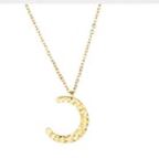 Simple Tiny Necklace for Women Moon Pendant silver or gold