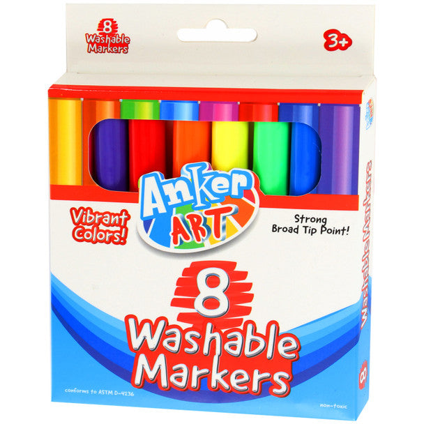 Vibrant Washable Markers 8 count