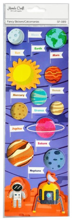 3D Fancy Stickers: Solar System